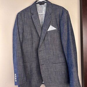 Suit Coat (chambray blue)